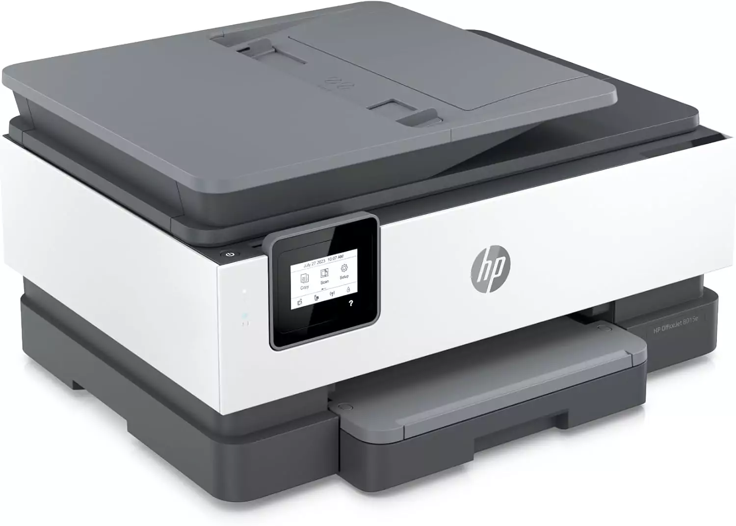 HP OfficeJet 8015e Wireless Color Printer for Educators, includes a 3-month trial of Instant Ink for cost-effective and high-quality printing solutions.