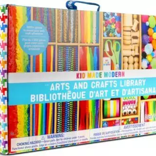 Kid Made Modern 1000-Piece DIY Craft Kit: Perfect for homeschool art projects, promoting creativity and learning with colorful crafting supplies.