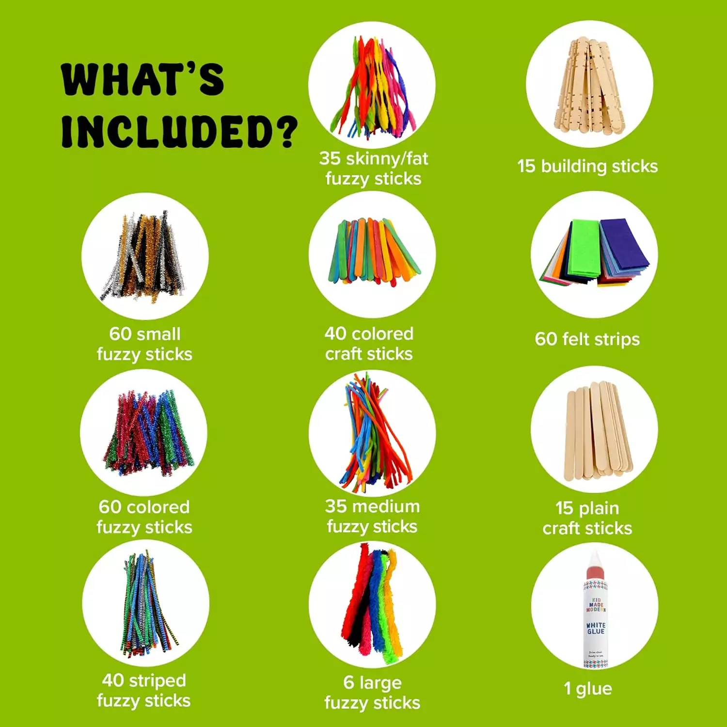 Kid Made Modern DIY Craft Kit offers 1000 pieces of homeschool art supplies, perfect for colorful projects and fostering creative learning for children.