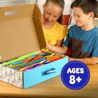 Kid Made Modern DIY Craft Kit: 1000-Piece Set for Homeschool Art. Inspire creative learning and endless fun with versatile, high-quality supplies.
