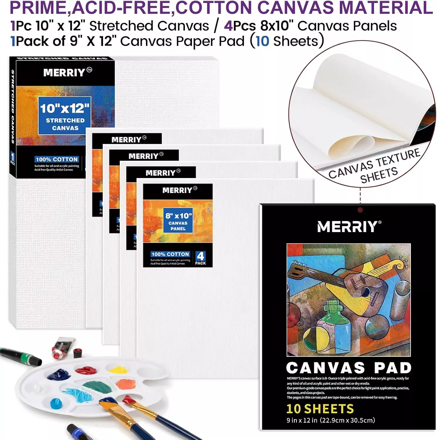 Acrylic Paint Set for Kids: Includes 12 vibrant colors, canvas, and easel. Perfect for sparking creativity in young artists during art sessions.