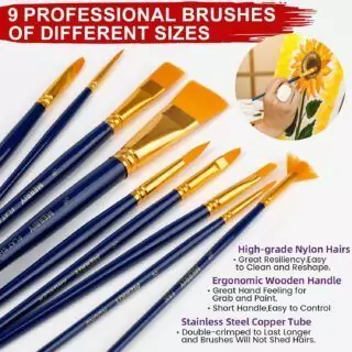 Acrylic paint set for kids with easel and canvas kit; includes 12 vibrant colors perfect for young artists to enhance creativity sessions.