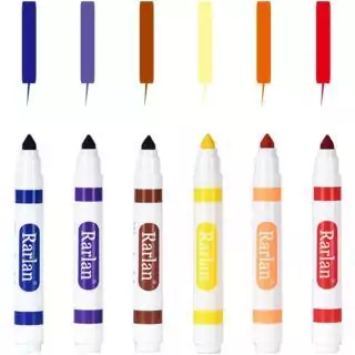 Bright Kids Washable Markers in 8 vibrant colors, bulk 160 count pack. Perfect for classroom creative projects and essential for educational activities.
