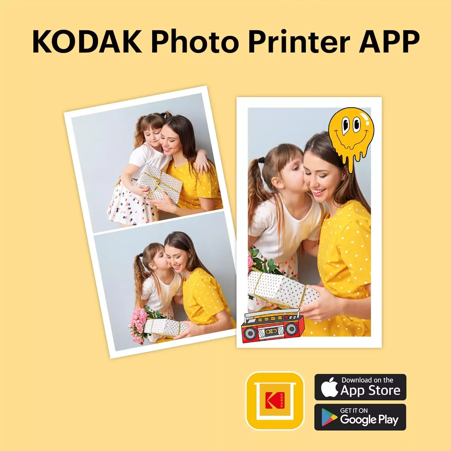 Kodak Mini 2 Retro 4PASS Portable Photo Printer: Print 68 vintage-style photos for class projects. Enjoy compact, stylish design and high-quality prints.