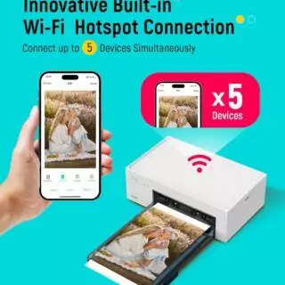 Portable Liene 4x6 Photo Printer delivers vibrant color prints, perfect for educators needing high-quality images for classroom use.