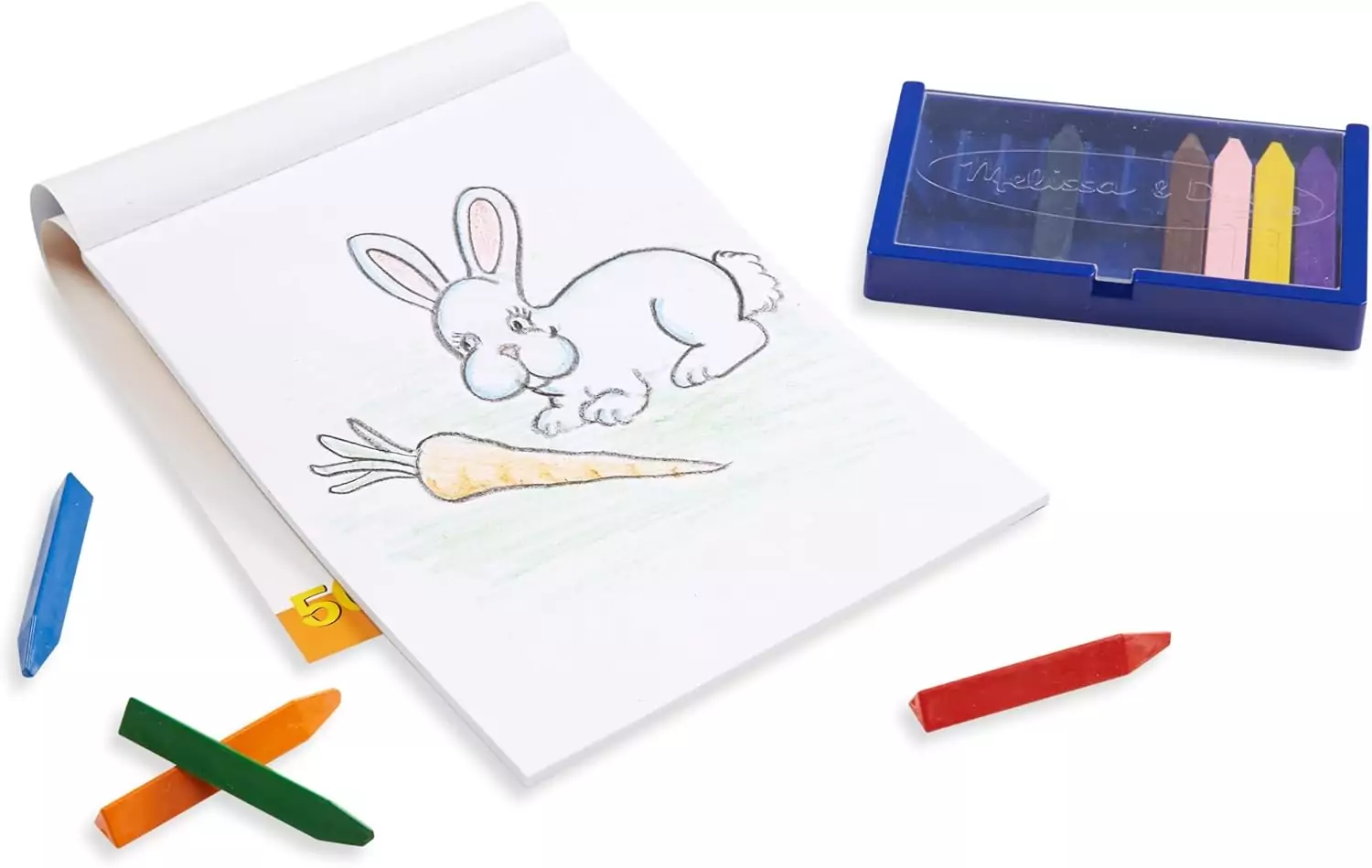Enhance your artistic projects with the Melissa & Doug FSC Certified 9x12 Drawing Paper Pad. Includes three packs of 50 sheets each, ideal for artists.