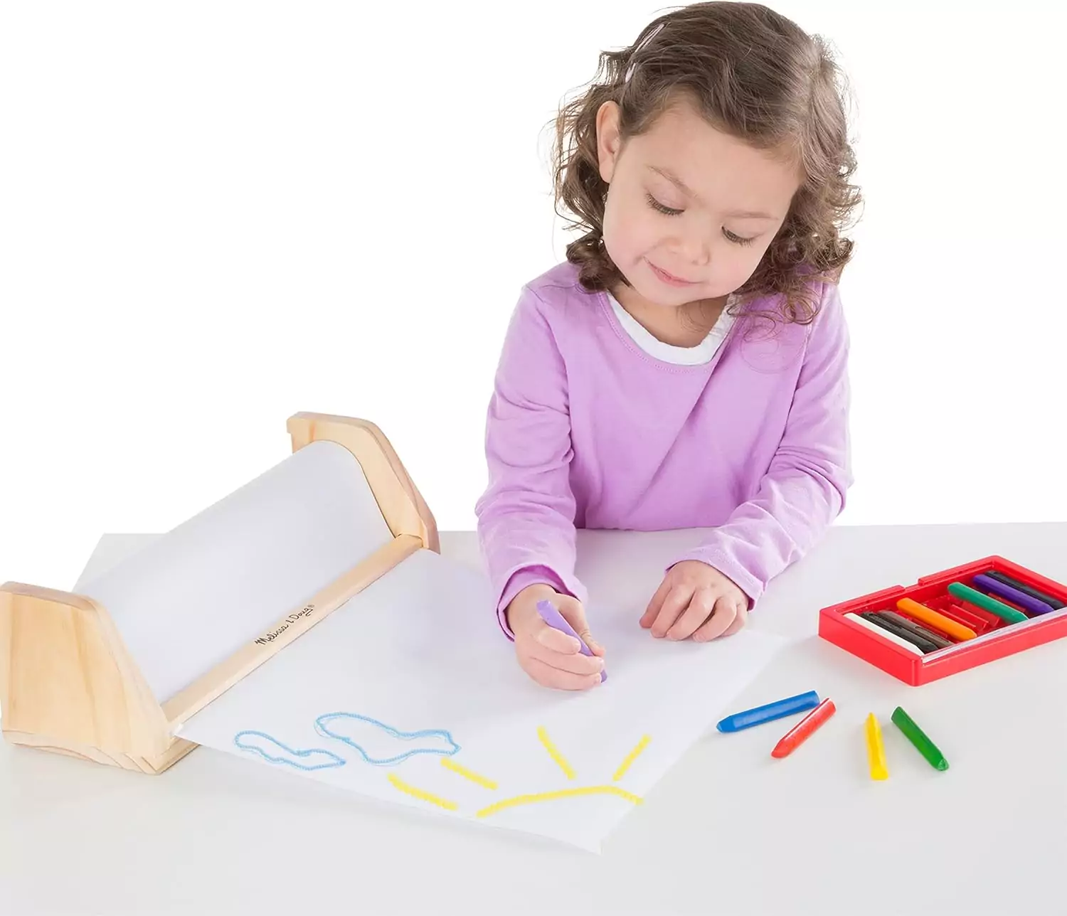 Melissa Doug Paper Roll Dispenser 12x75 for Classroom Art Projects. Inspire Creativity and Imagination with this Essential Kids Crafting Tool.