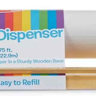 Melissa Doug Paper Roll Dispenser perfect for kids' art projects and creative classroom activities using white bond paper. Ideal for arts and crafts.