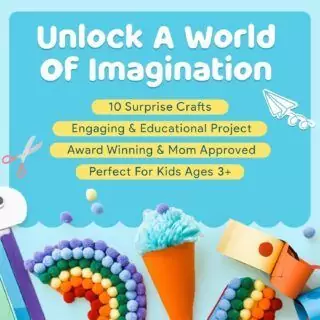 Mumaloo Craft Box for Kids: Arts and Crafts for Ages 4-8, Ideal for Homeschooling, Offers Educational, No-Mess Fun for Rainy Days.