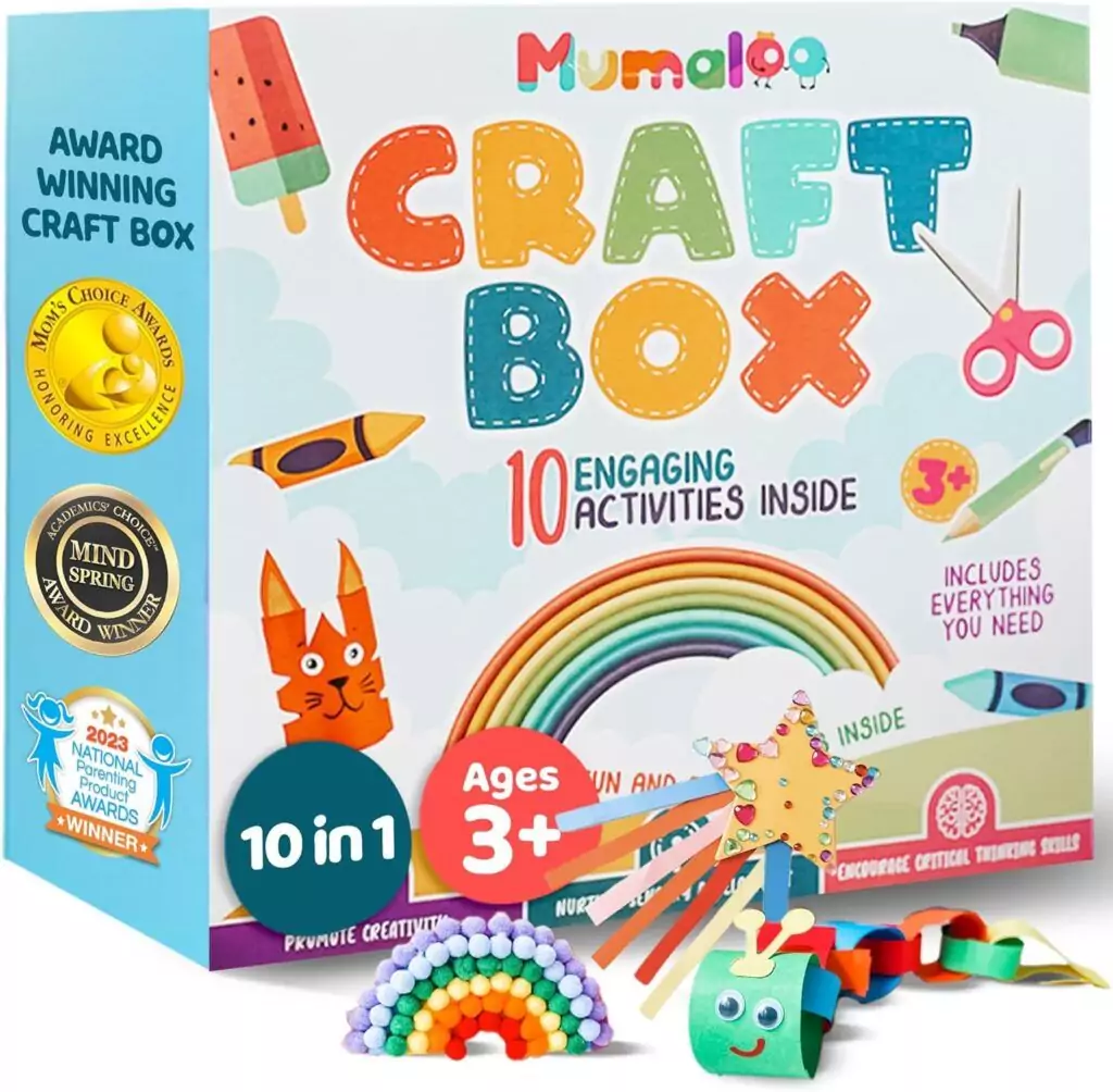 Explore the Mumaloo Craft Box: fun, educational arts and crafts for kids ages 4-8. Perfect for homeschooling and creative learning activities.