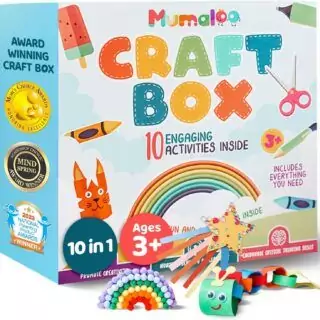 Explore the Mumaloo Craft Box: fun, educational arts and crafts for kids ages 4-8. Perfect for homeschooling and creative learning activities.