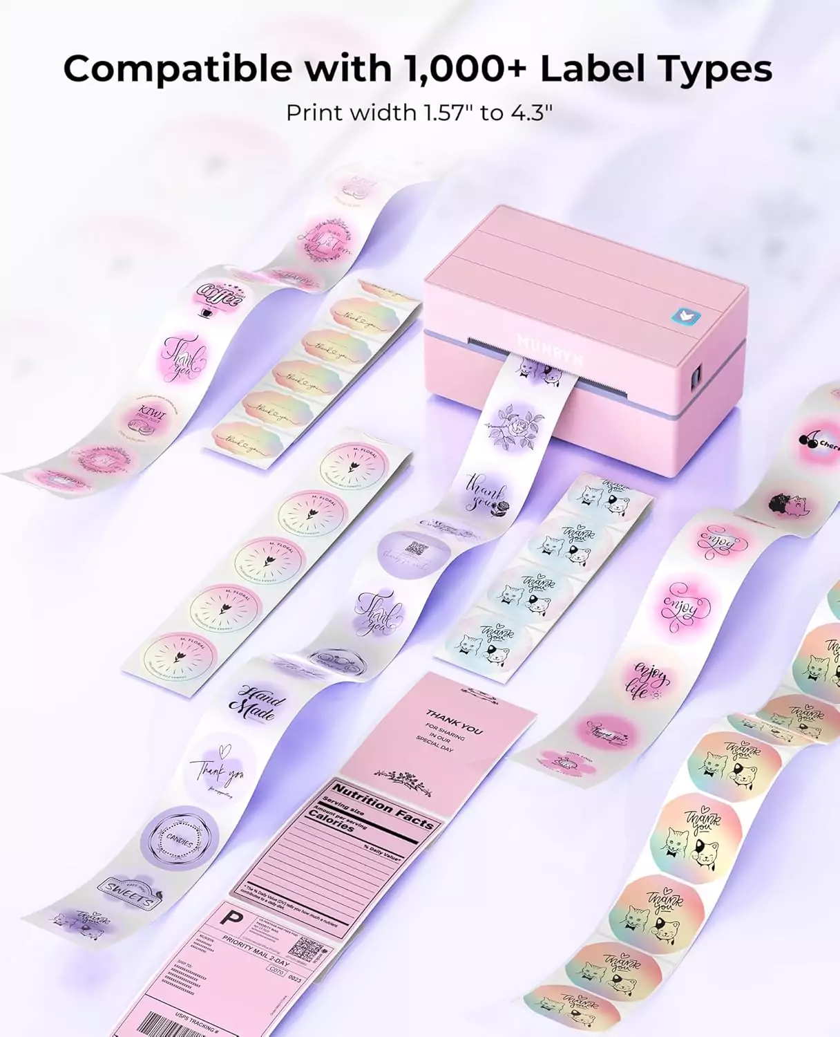 Optimize your classroom with the Munbyn 130b Bluetooth Thermal Label Maker, perfect for printing 4x6 shipping labels efficiently for educators.