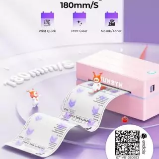 Munbyn 130b Bluetooth Thermal Label Maker 4x6, ideal for shipping labels, educators, and versatile office applications, enhancing productivity and efficiency.