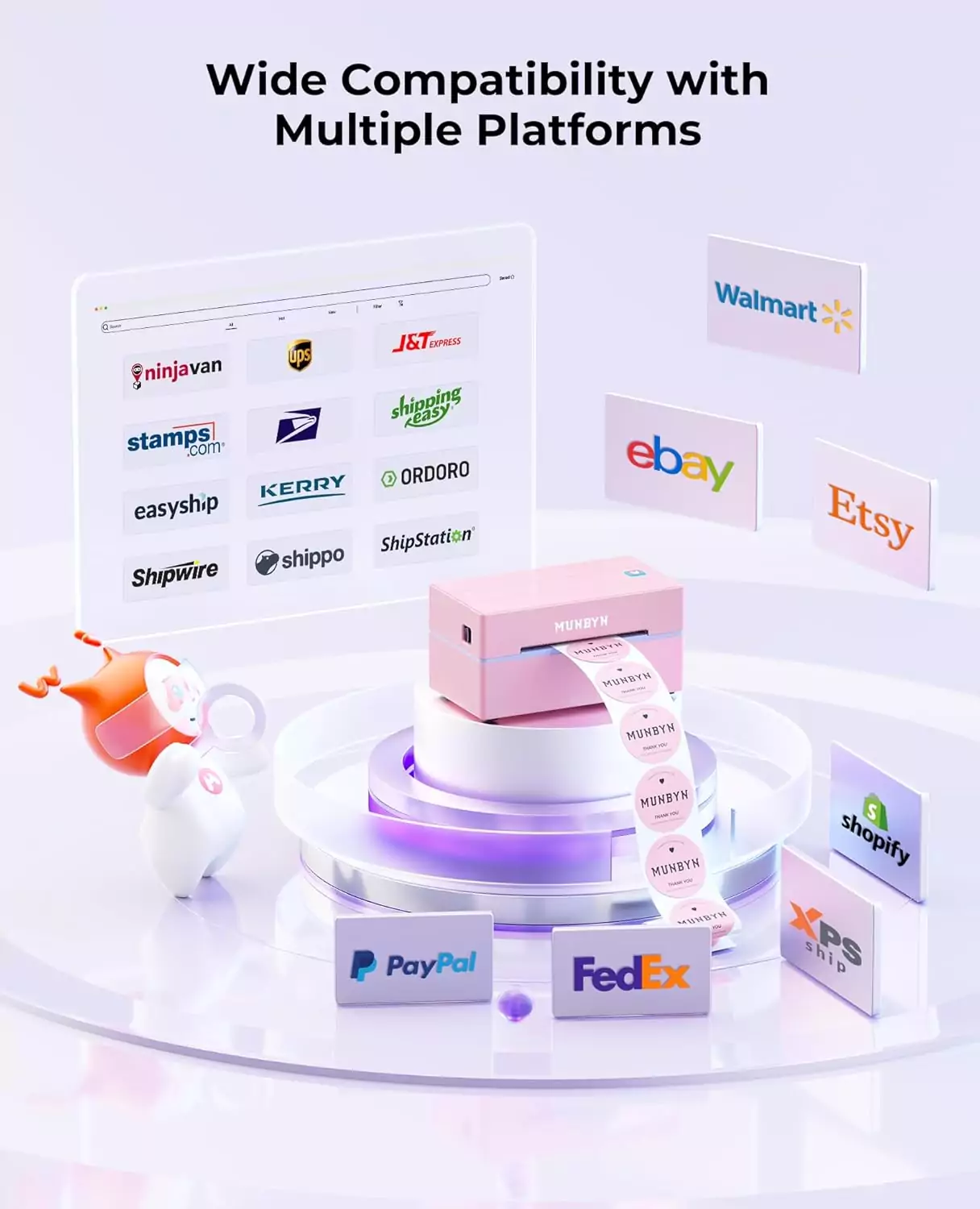 Optimize your classroom efficiency with the Munbyn Bluetooth Thermal Label Maker for 4x6 shipping labels, ideal for educators seeking a reliable printing solution.