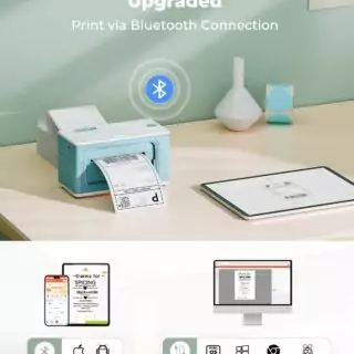 Munbyn Wireless Bluetooth 300dpi 4x6 Thermal Label Printer, ideal for educators and small businesses, offers easy setup and versatile printing solutions.
