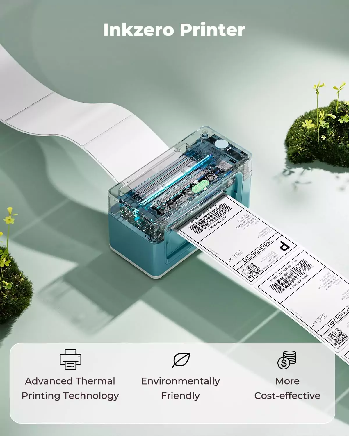 Compact Munbyn 4x6 Thermal Label Printer: Ideal for Educators & Small Businesses, 300dpi Wireless Bluetooth, Perfect for Efficient Labeling Needs