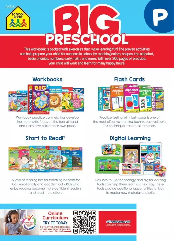 Cover image of a preschool STEM workbook focused on ABC handwriting and phonics skills for children aged 3 to 5, enhancing early learning.
