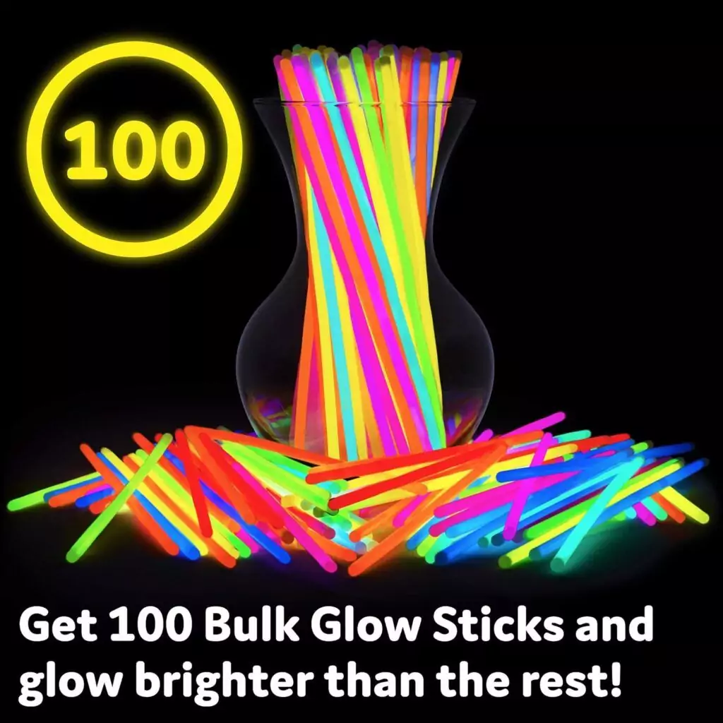 Enhance your robotics-themed party with educational activities using a 100-pack of ultra-bright glow sticks, perfect for vibrant learning and play.