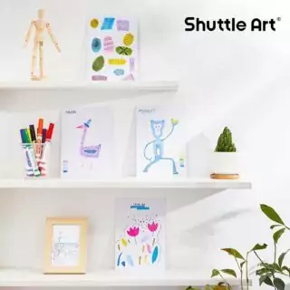 Shuttle Art 304 Pack Kids Washable Markers feature conical tips for creative learning, ideal for art projects and educational activities.