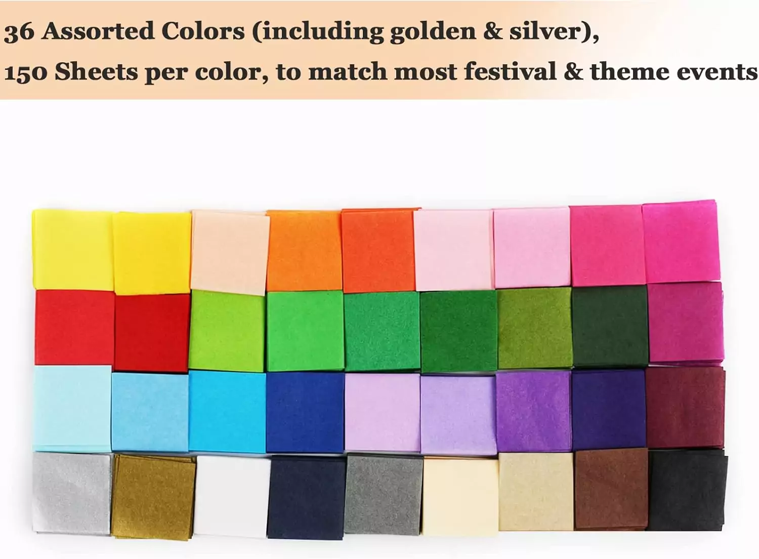 Simetufy 5400 Tissue Paper Squares, 1 Inch, 36 Vibrant Colors, Ideal for Classroom Crafts and Creative Projects, Enhance Art and Craft Activities.