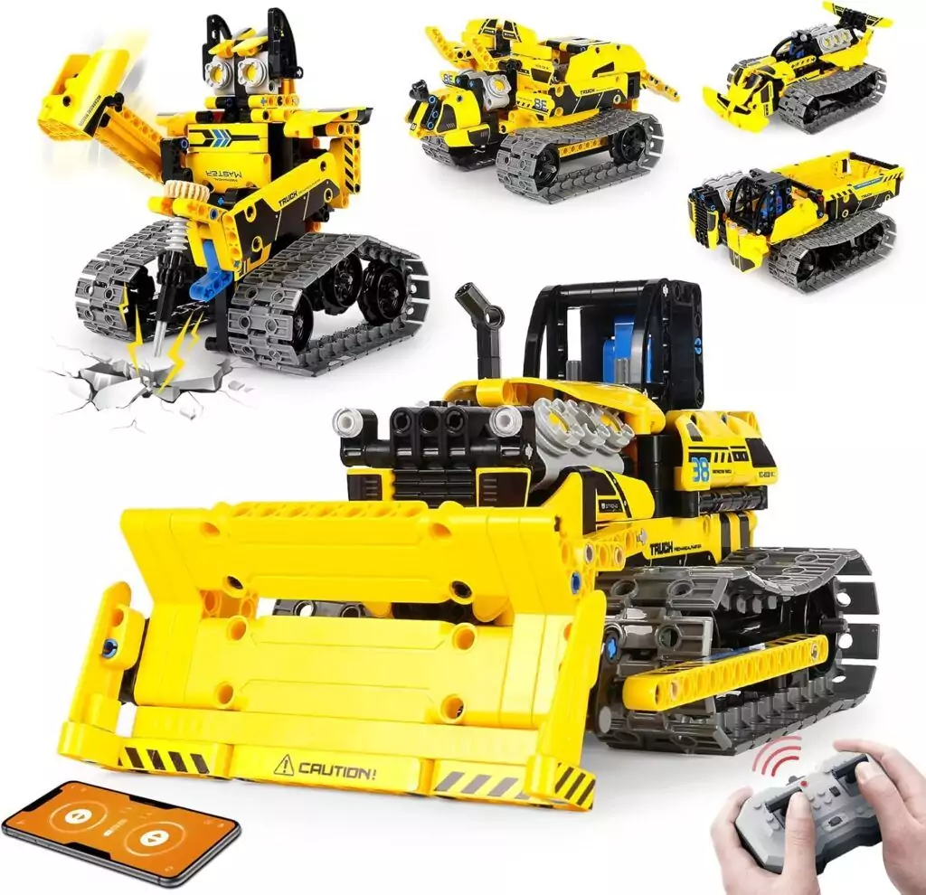 STEM Robotics Kit 5-in-1: 452-Piece Engineering Set with App Remote Control, Ideal Educational Resource for Teachers and Students in Robotics.