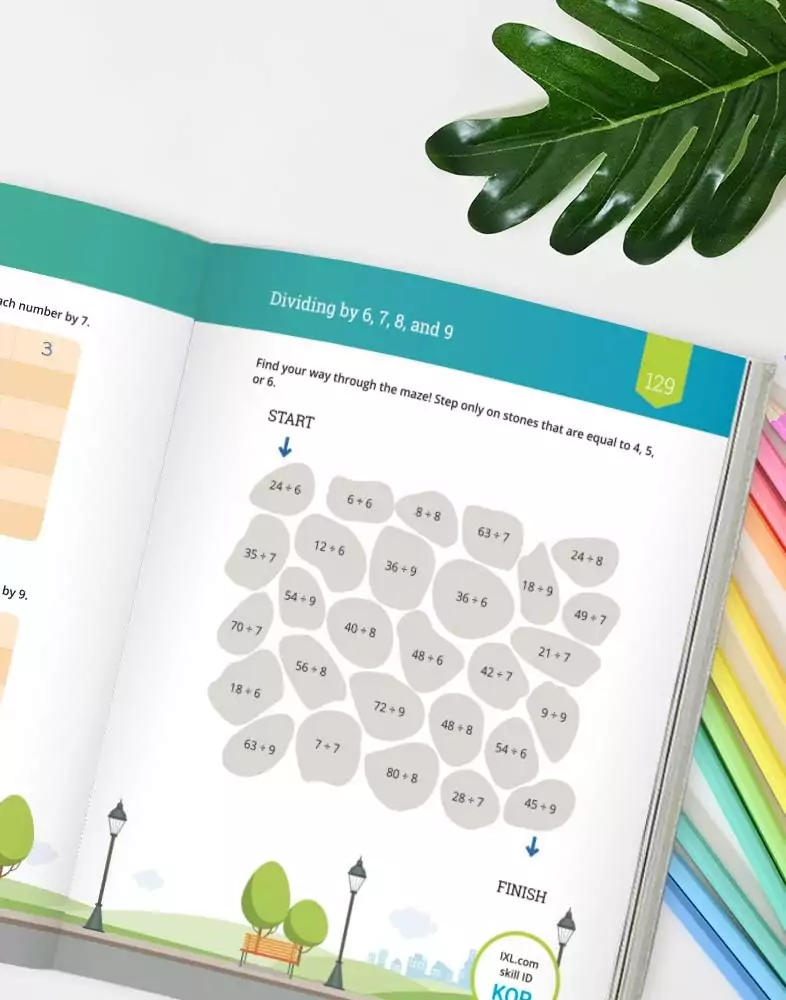 3rd Grade Math Workbook featuring engaging addition and subtraction exercises with vibrant illustrations to boost learning.