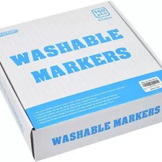 160-Pack of Washable Markers for Kids: Classroom Fun with 8 Vibrant Colors, Ideal for Creative Projects and a Unique Selection. Perfect for Bulk Buying.