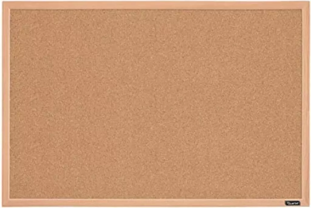 23x35 Corkboard with Oak Frame: Ideal Decorative Pin Board for Classrooms, Perfect for Organizing and Displaying Important Notices and Creative Projects