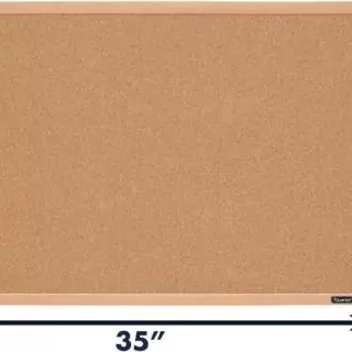 23x35 Inch Decorative Oak Framed Corkboard for Classrooms - Ideal for Educators Seeking Unique Display Solutions