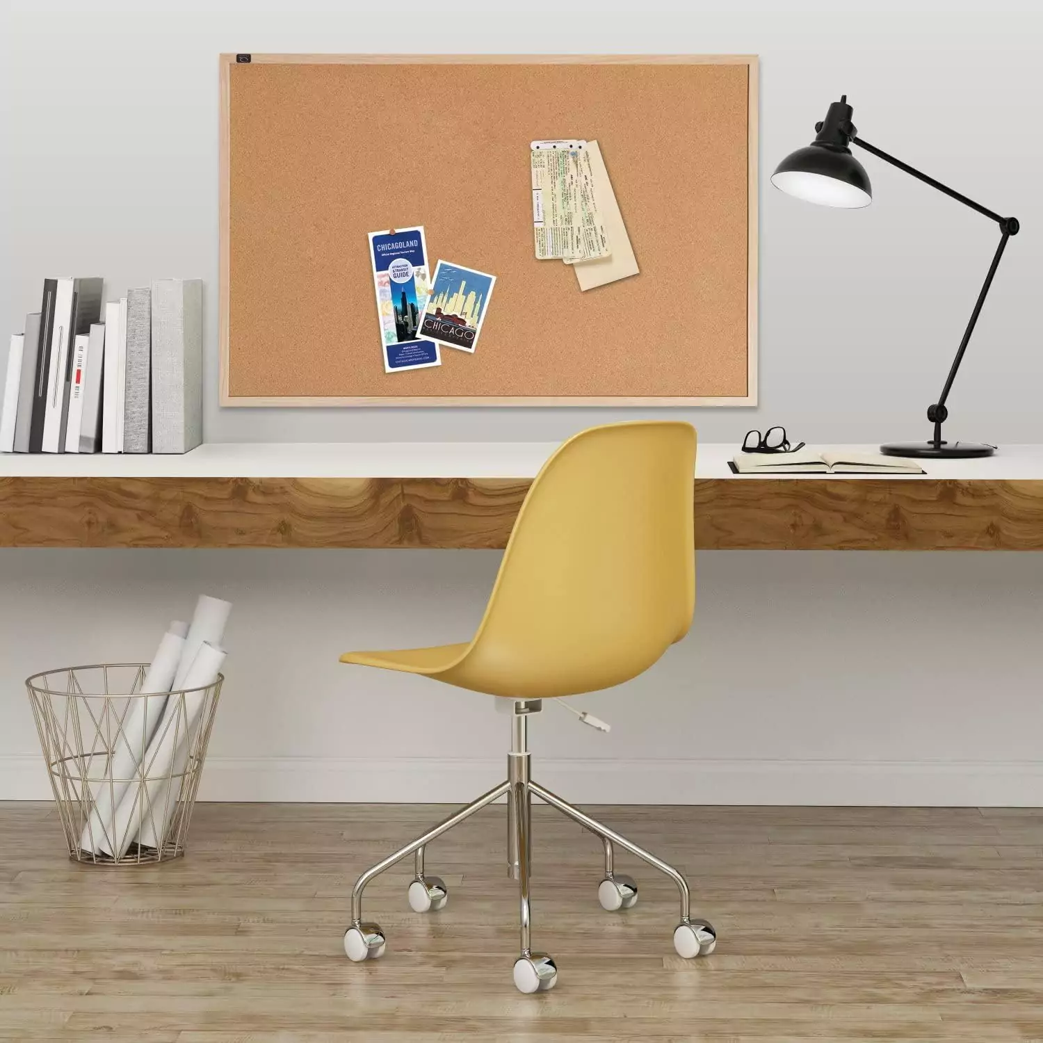 Oak-framed corkboard ideal for educators, perfect for classroom organization, displaying important notices, and enhancing learning environments.