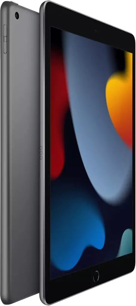 Apple iPad 9th Gen with A13 Bionic chip, 10.2" Retina
  display, 64GB storage, WiFi, and 12MP camera, ideal for educators and
  learning.