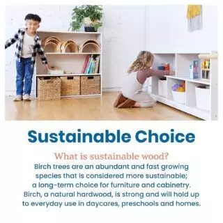 Optimize classroom organization with the ECR4Kids 5-compartment mobile shelving cabinet in a sleek white wash, ideal for efficient learning environments.