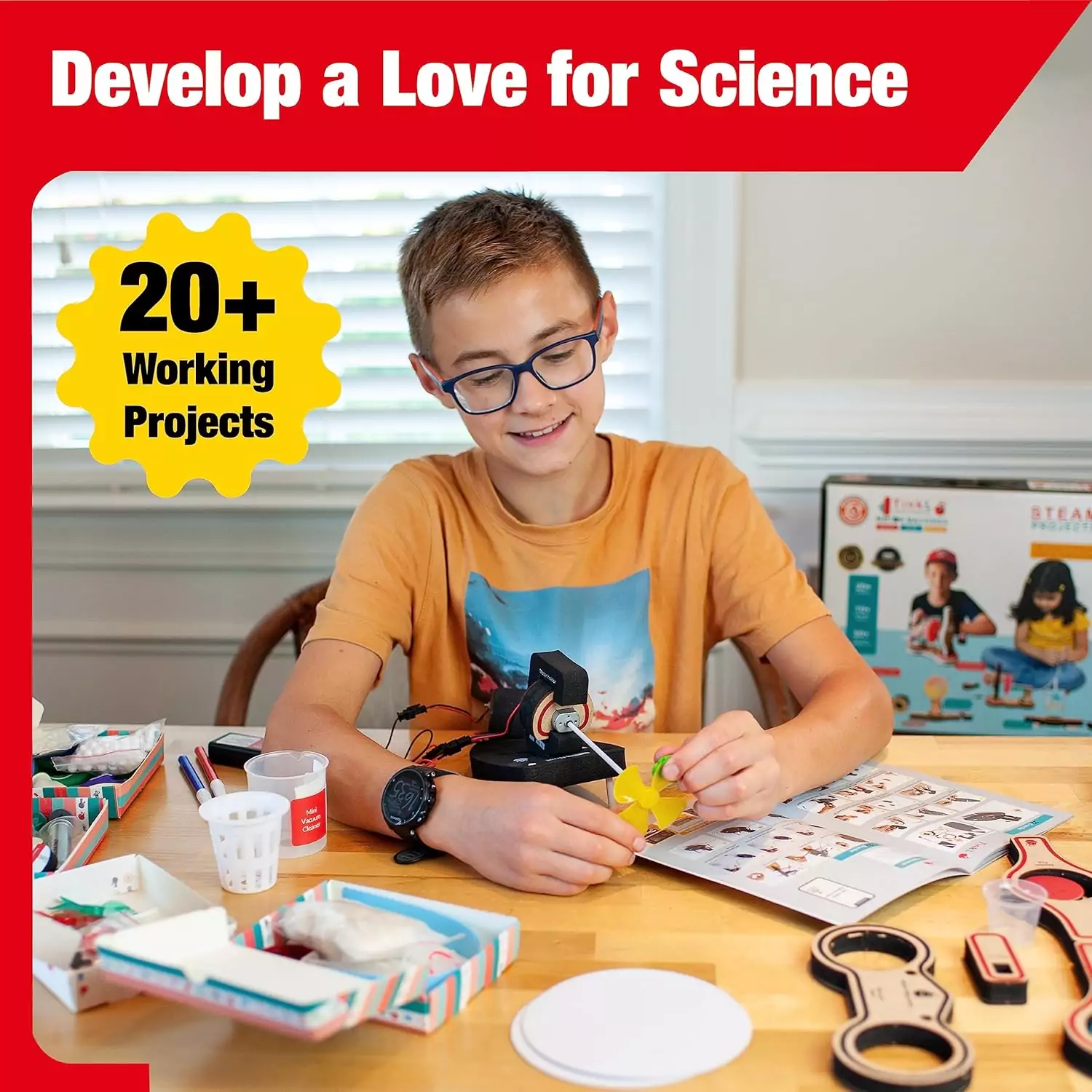 Engaging STEM Kits for Kids: Hands-on Science Experiments Perfect for Children Aged 6-10, Encouraging Creativity and Learning Through Play.