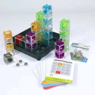 Explore the award-winning STEM game, ThinkFun Gravity Maze, a marble run puzzle designed for kids 8+, enhancing problem-solving and critical thinking skills.