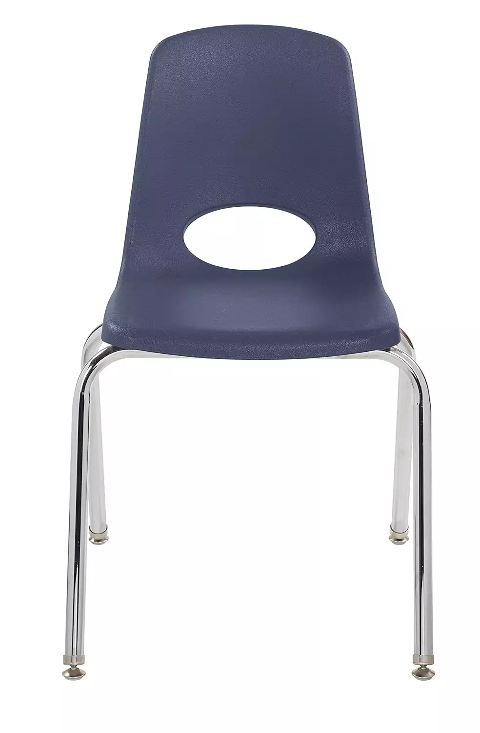 Durable 18-Inch School Stacking Chair for Classroom Seating - Chromed Steel Frame Ideal for Student Comfort and Efficient Space Utilization