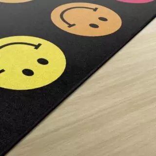 Colorful Classroom Rugs: Rainbow Smileys for Engaging and Fun Learning Environments
