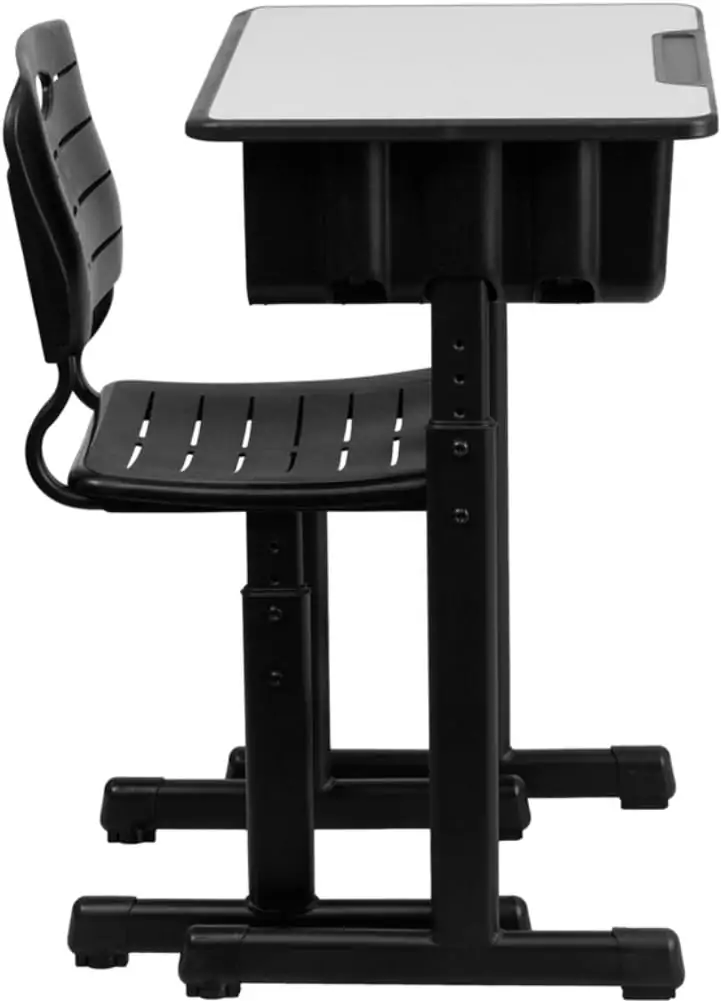 Ergonomic Student Desk Chair Set for Classrooms and Home Study: Adjustable Height and Comfortable Design for Enhanced Learning Experience