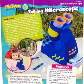 GeoSafari Jr. Talking Microscope with Bindi Irwin - Interactive STEM Educational Toy for Classroom Learning and Exploration