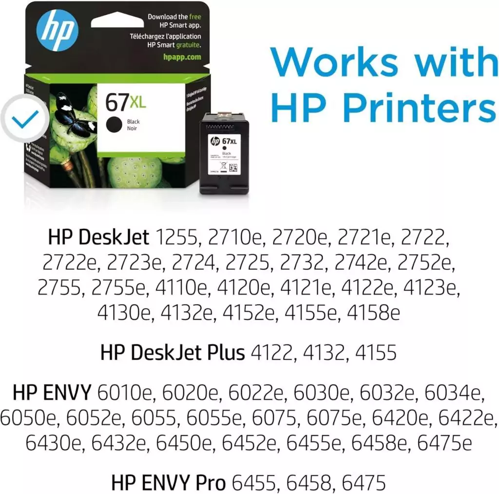 HP 67XL Black High Yield Ink Cartridge optimizes printing for DeskJet and Envy printers, ideal for educational environments.