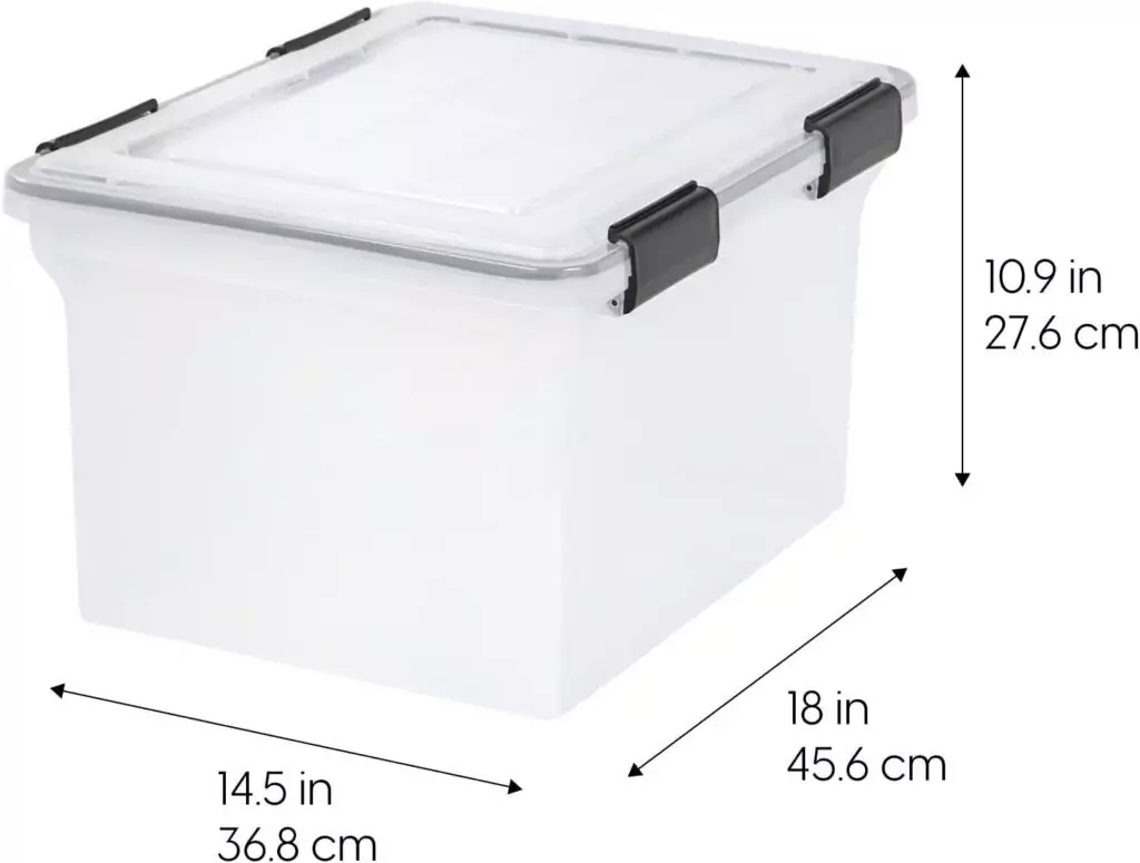 Durable Classroom File Box - Weatherproof Educator Organizer for Storing and Protecting Letter and Legal Documents in Educational Settings