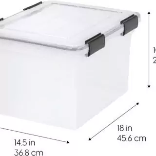 Durable Classroom File Box - Weatherproof Educator Organizer for Storing and Protecting Letter and Legal Documents in Educational Settings