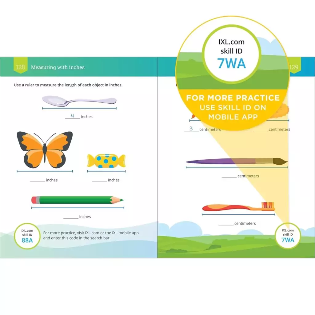 IXL Second Grade Math Workbook: Interactive exercises to enhance addition and subtraction skills for an enjoyable and educational experience.