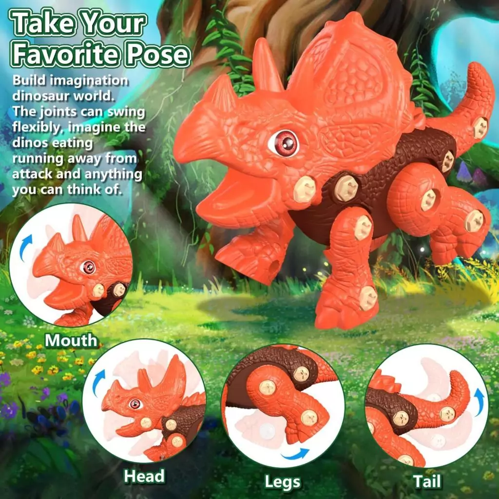 STEM Dinosaur Building Set: Boost Creativity and Learning in Children with this Educational Toy, Perfect for Engaging and Fun Playtime Activities.