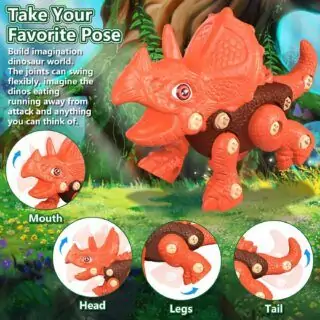 STEM Dinosaur Building Set: Boost Creativity and Learning in Children with this Educational Toy, Perfect for Engaging and Fun Playtime Activities.