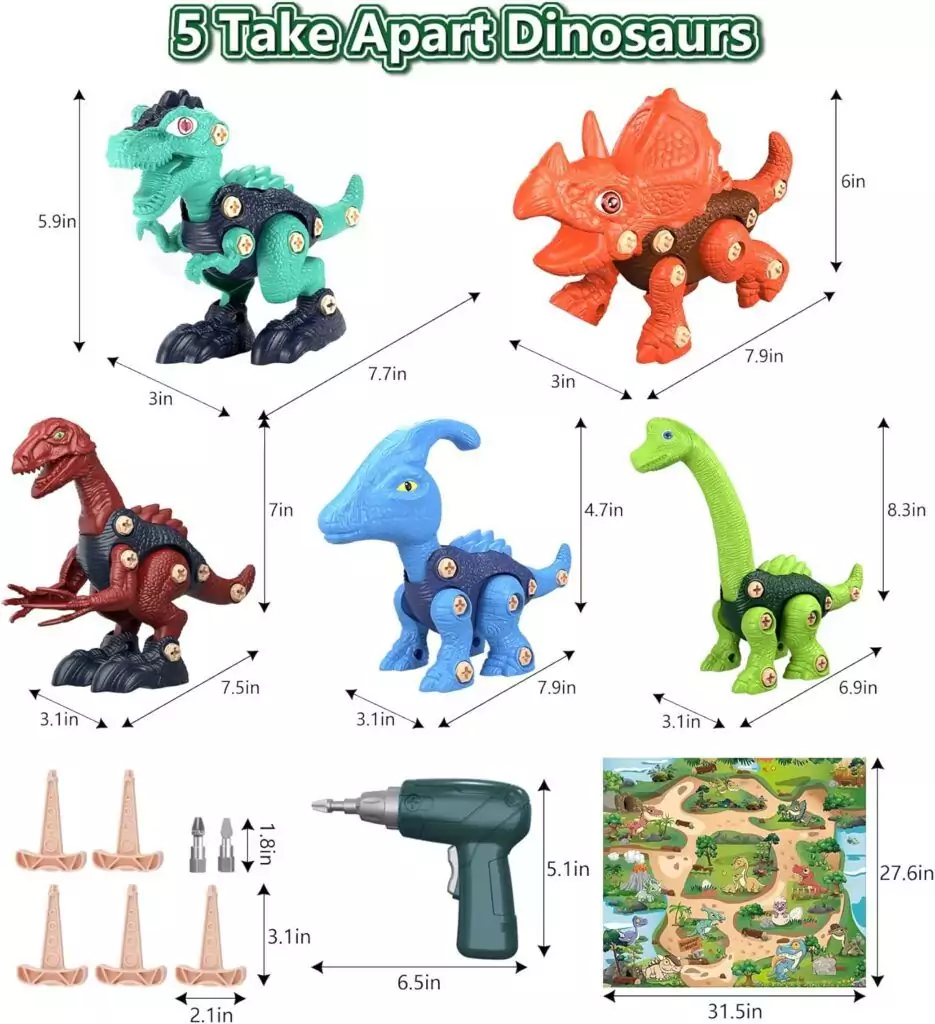 Enhance creativity and
  learning with the Jasonwell Dinosaur Building Set, perfect STEM toys for
  children to develop problem-solving and construction skills.