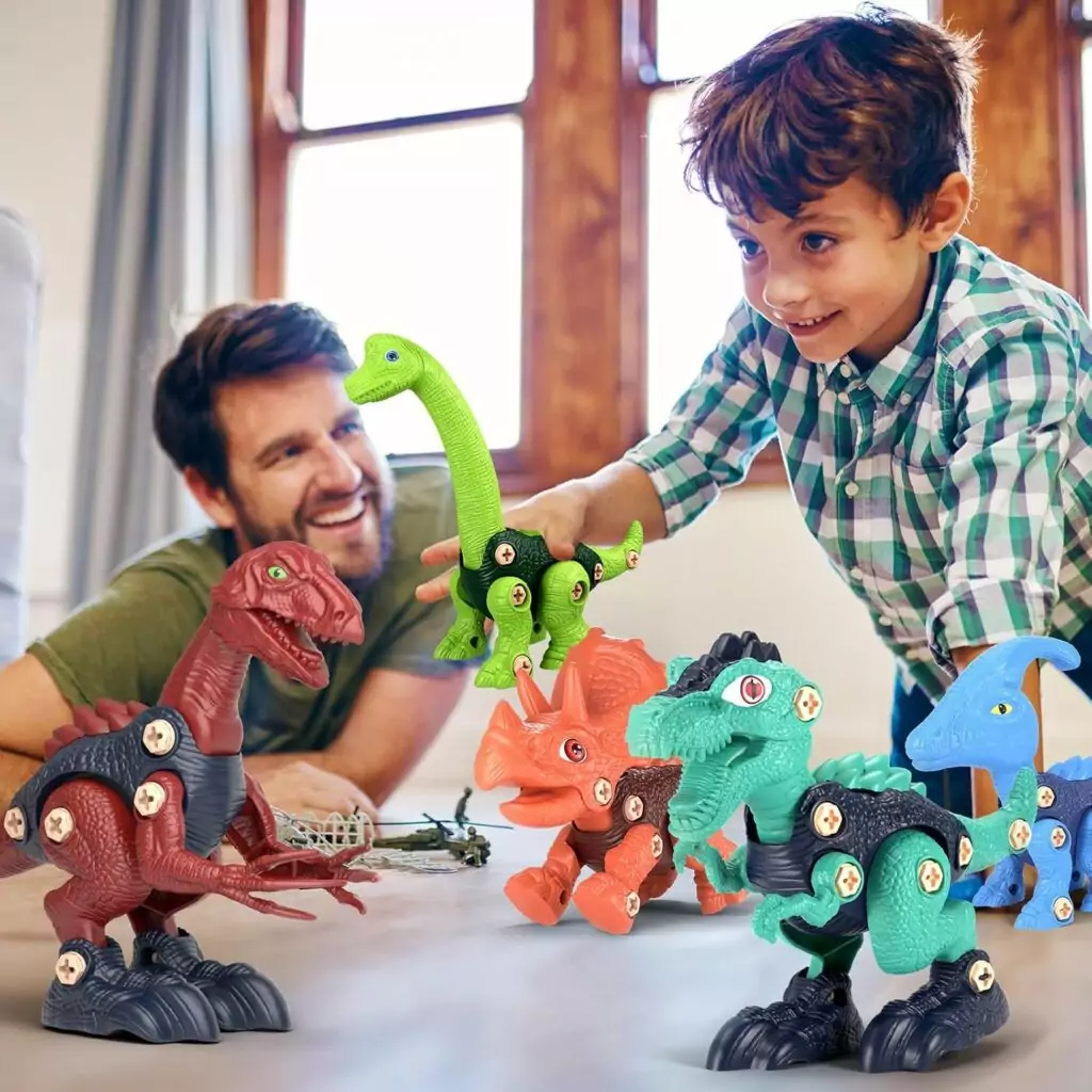 Enhance creativity and STEM skills with this Kids Dinosaur Building Set, perfect for educational play and imaginative exploration. Ideal for young learners.