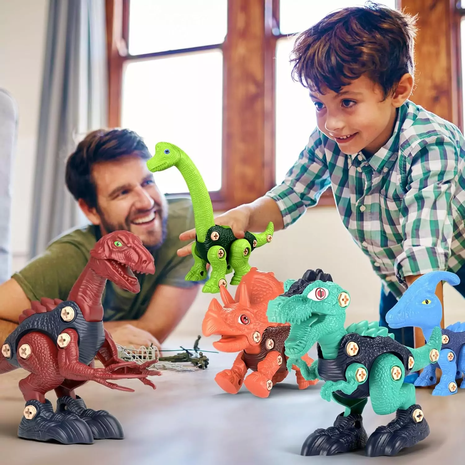 Enhance creativity and STEM skills with this Kids Dinosaur Building Set, perfect for educational play and imaginative exploration. Ideal for young learners.