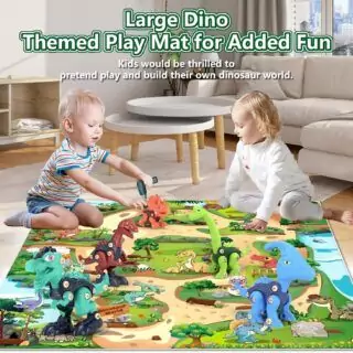 STEM Dinosaur Building Set for Kids: Enhance creative educational playtime with interactive dinosaur construction toys promoting learning and fun.