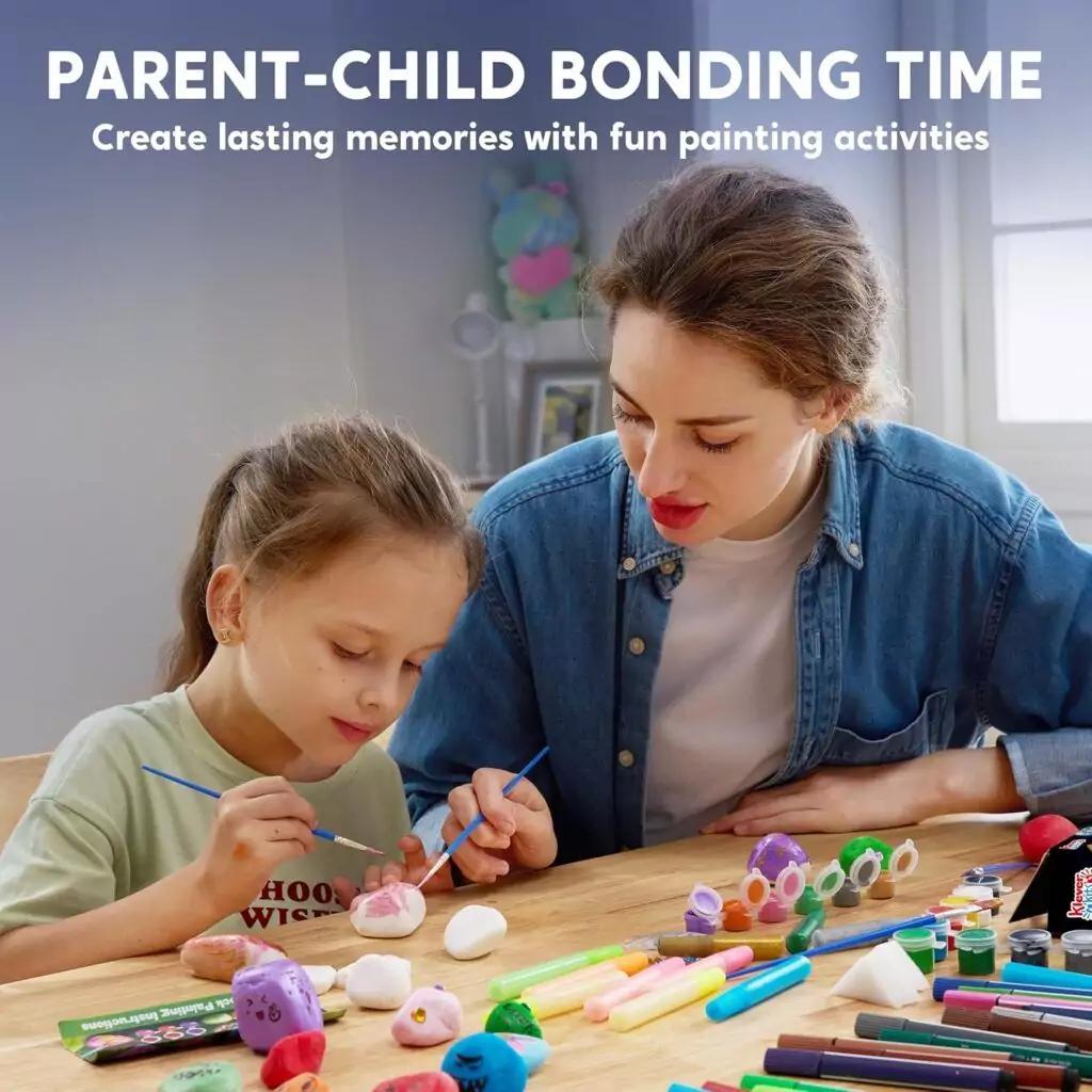 Glow-in-the-Dark Rock Painting Kit by Joyin: Enhance Creativity with Fun Art Supplies for Children. Perfect for Unique and Engaging Craft Activities.