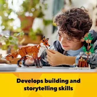 Explore a vibrant Forest Animal LEGO Creator 3-in-1 Set crafted for kids ages 9+. Ideal for building a dynamic red fox and more creative adventures.